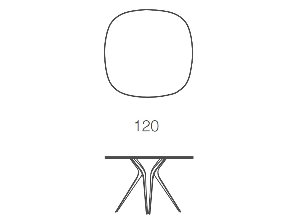 Mesa redonda para comedor Jazz porcelánico de Ramiro Tarazona - 15