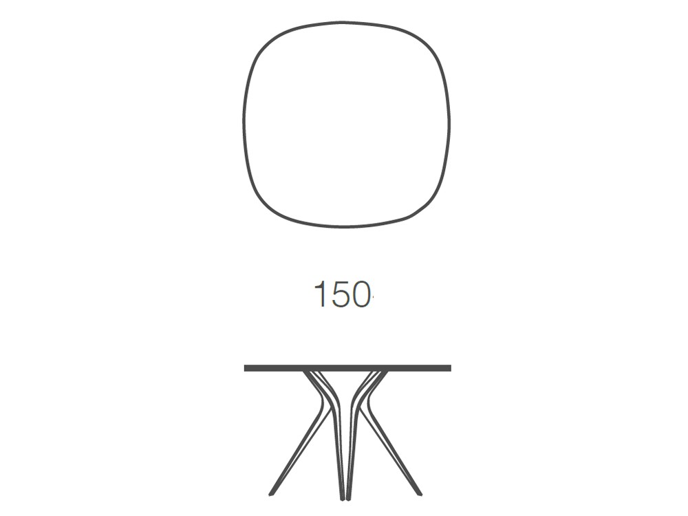 Mesa redonda para comedor Jazz porcelánico de Ramiro Tarazona - 18