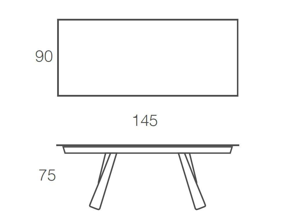 Mesa fija de comedor Kreta porcelánico de Ramiro Tarazona - 3