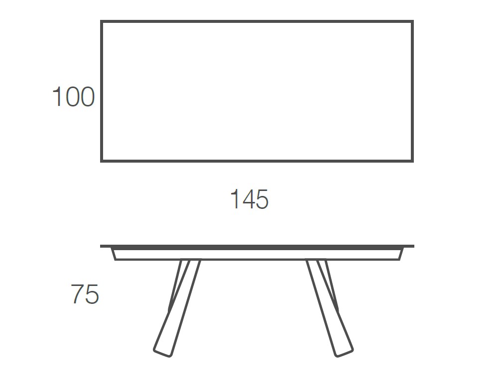 Mesa fija de comedor Kreta porcelánico de Ramiro Tarazona - 4
