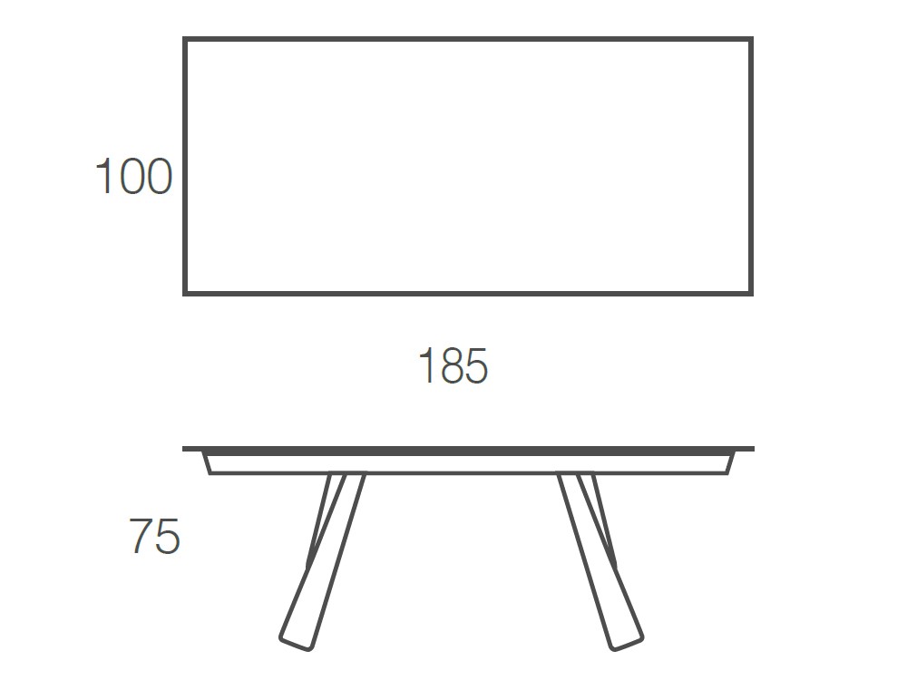 Mesa fija de comedor Kreta porcelánico de Ramiro Tarazona - 9