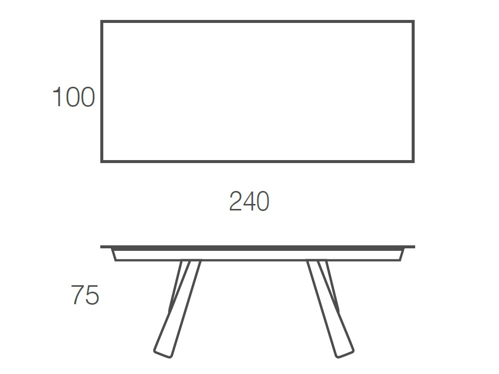 Mesa fija de comedor Kreta porcelánico de Ramiro Tarazona - 14