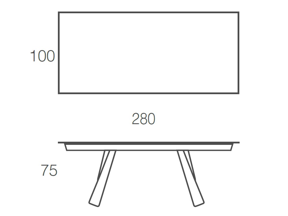 Mesa fija de comedor Kreta porcelánico de Ramiro Tarazona - 18
