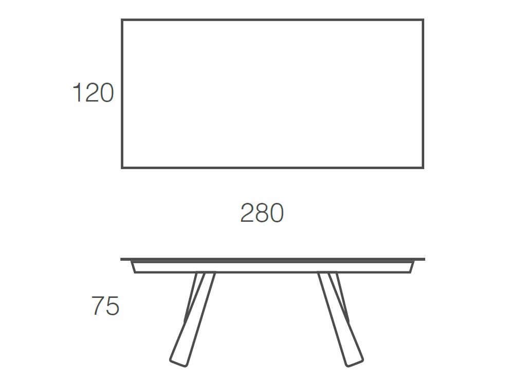 Mesa fija de comedor Kreta porcelánico de Ramiro Tarazona - 19