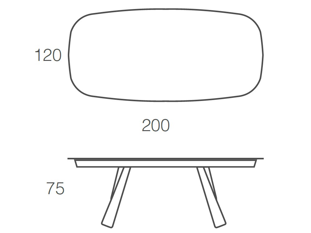 Mesa fija de comedor Kreta porcelánico de Ramiro Tarazona - 22