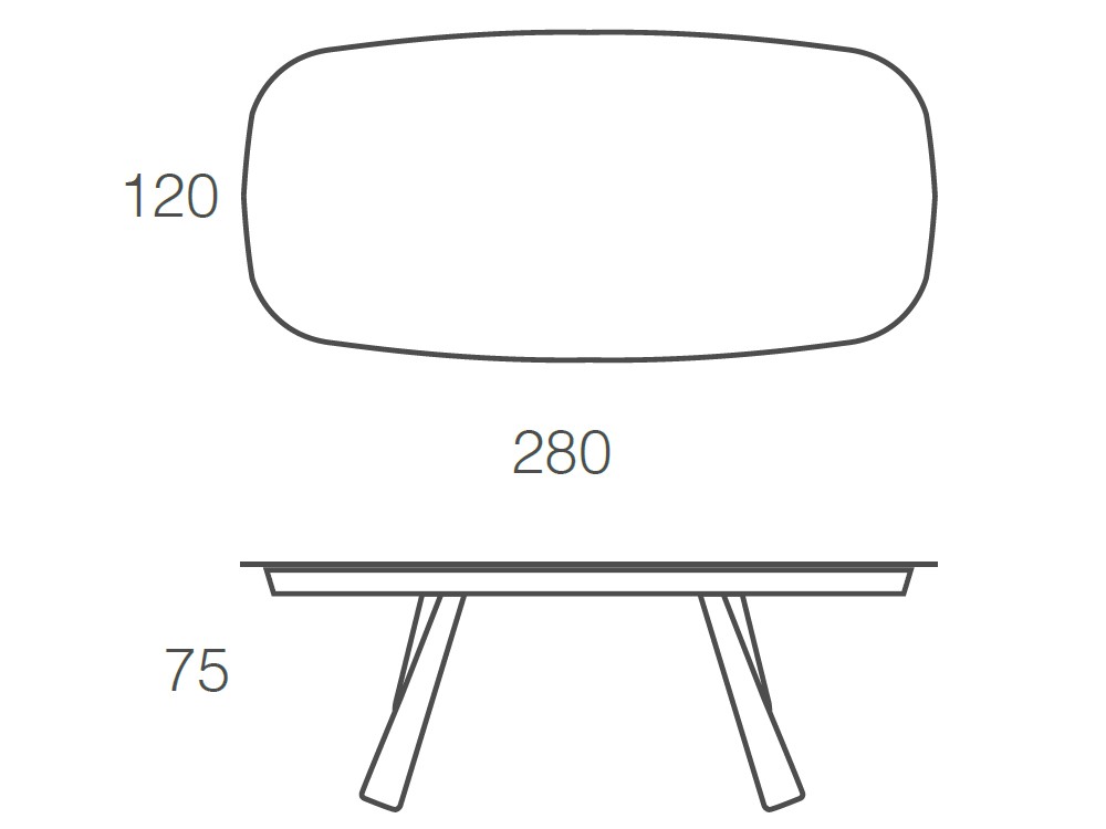 Mesa fija de comedor Kreta porcelánico de Ramiro Tarazona - 26