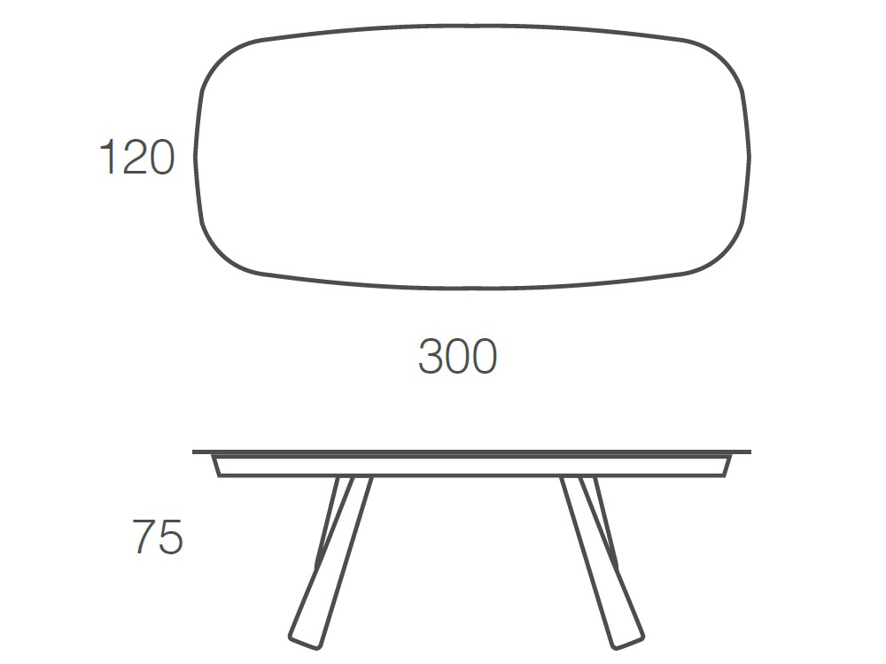 Mesa fija de comedor Kreta porcelánico de Ramiro Tarazona - 27