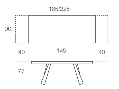Mesa extensible de comedor Kreta de Ramiro Tarazona - 3