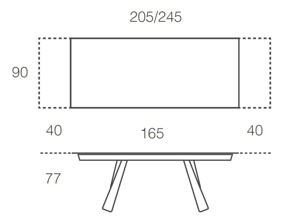 Mesa extensible de comedor Kreta de Ramiro Tarazona - 6
