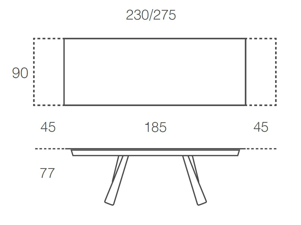 Mesa extensible de comedor Kreta de Ramiro Tarazona - 8