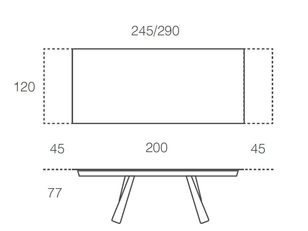 Mesa extensible de comedor Kreta de Ramiro Tarazona - 11