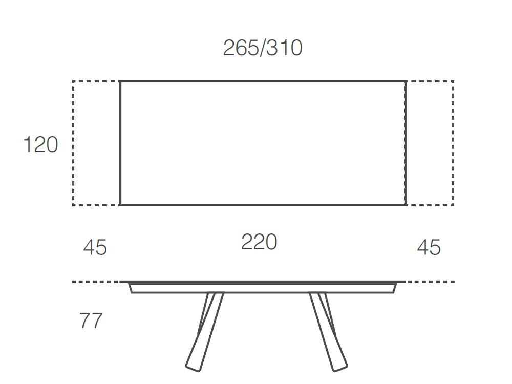 Mesa extensible de comedor Kreta de Ramiro Tarazona - 13