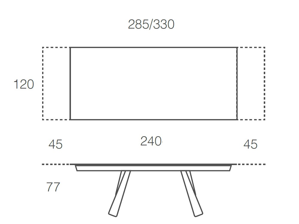 Mesa extensible de comedor Kreta de Ramiro Tarazona - 15