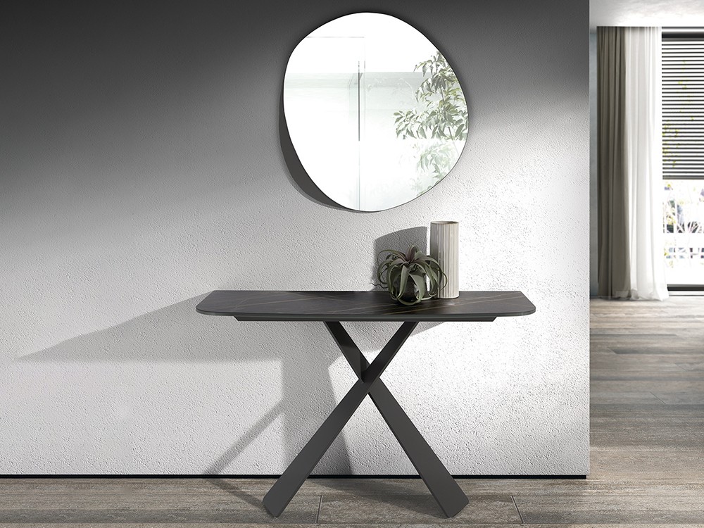 Consola de acero y porcelánico Kreta de Ramiro Tarazona - 1