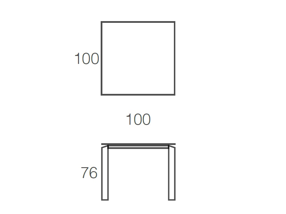 Mesa de comedor fija Link Porcelánico Ramiro Tarazona - 5
