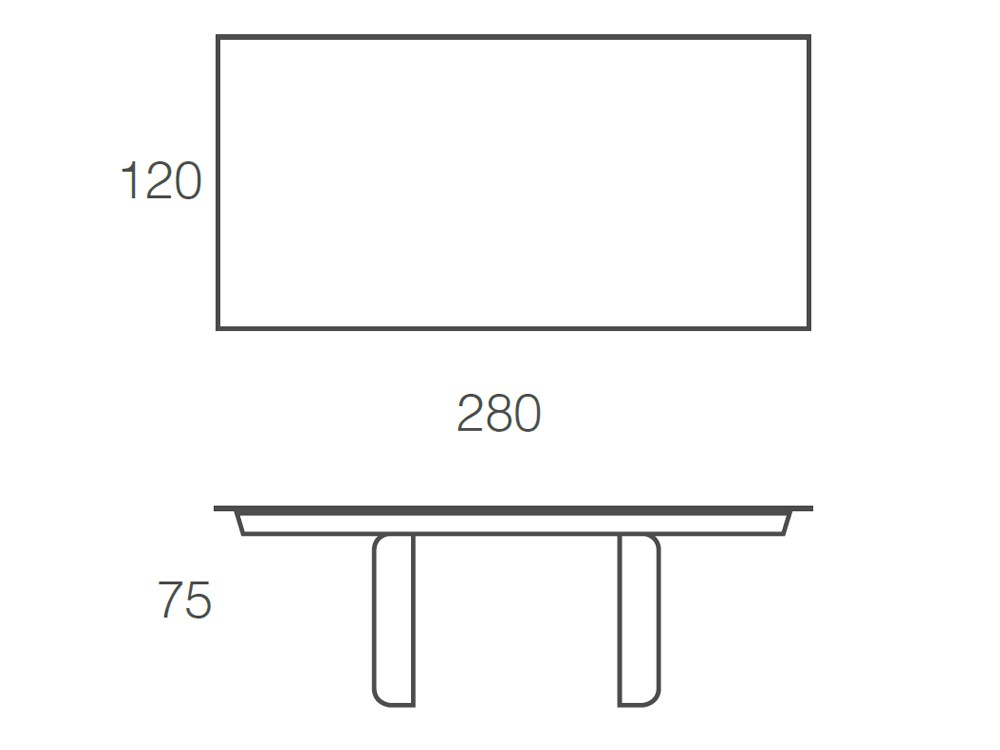 Mesa fija de comedor Loop Porcelánico de Ramiro Tarazona - 15