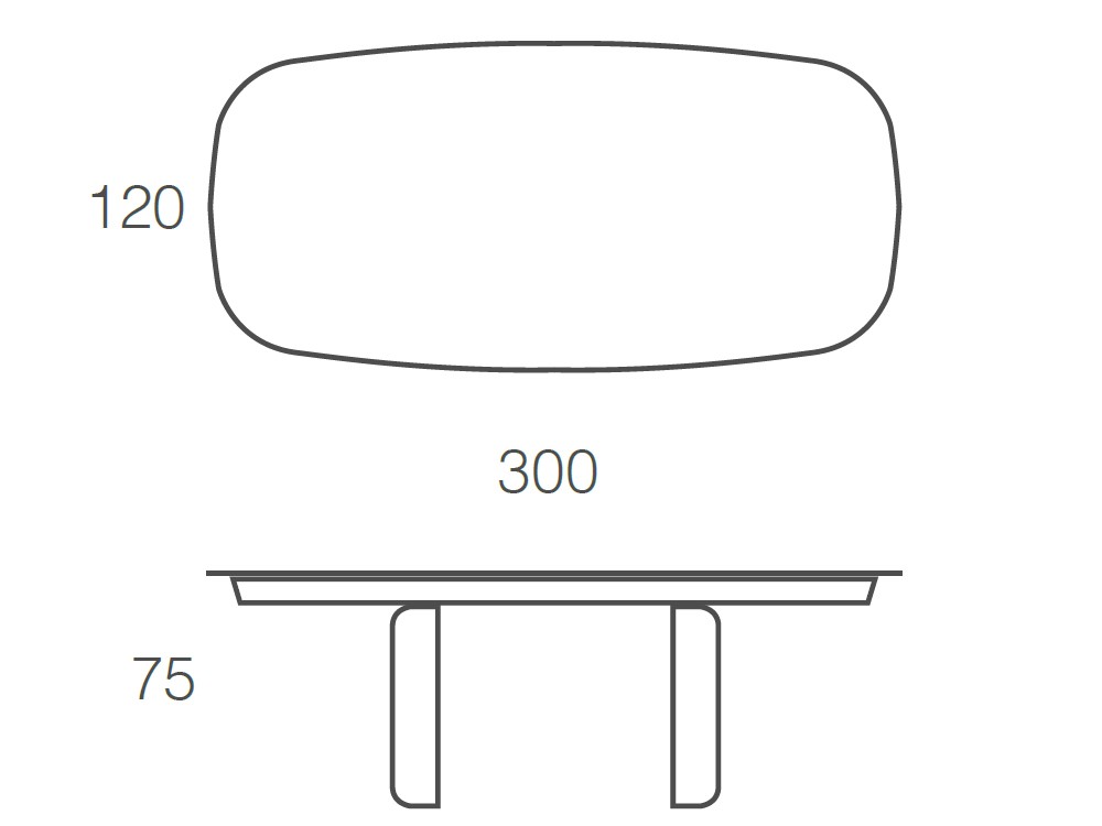 Mesa fija de comedor Loop Porcelánico de Ramiro Tarazona - 23