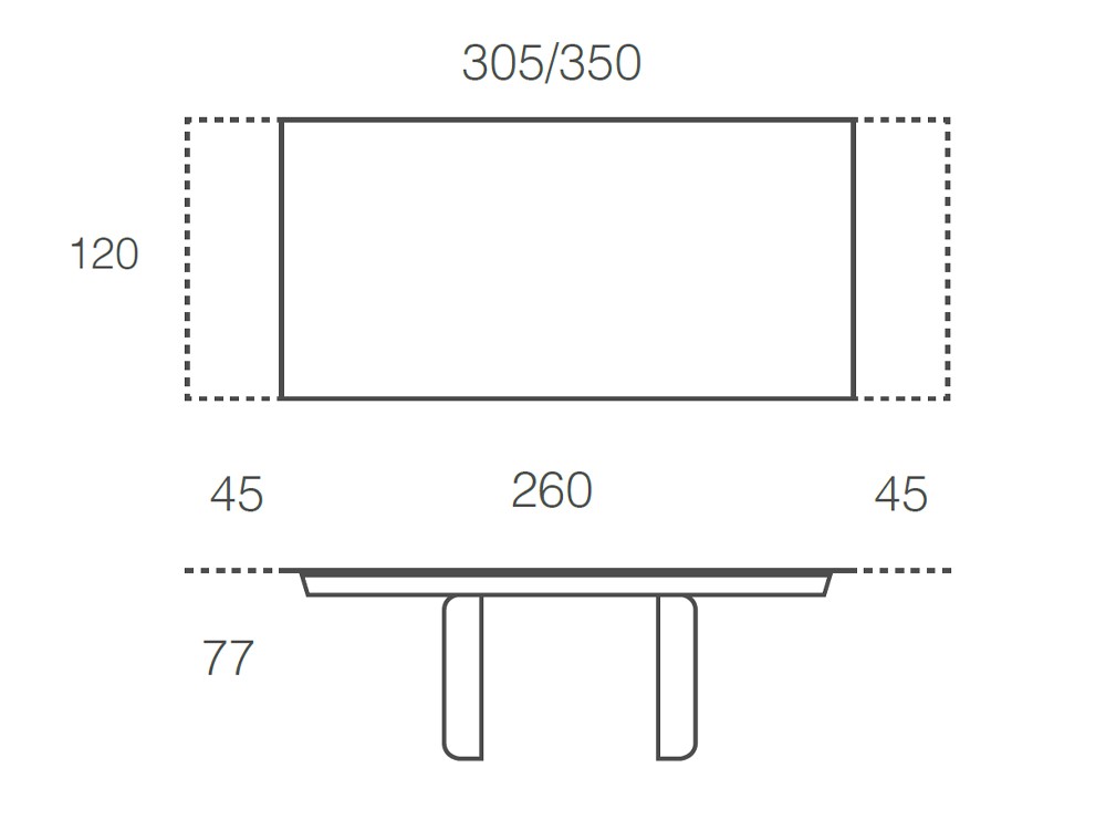 Mesa extensible de comedor Loop porcelánico de Ramiro Tarazona - 12