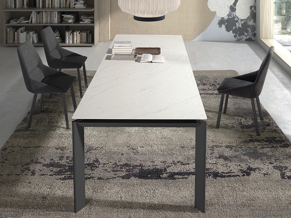 Mesa fija de comedor Melbourne Porcelánico de Ramiro Tarazona - 1