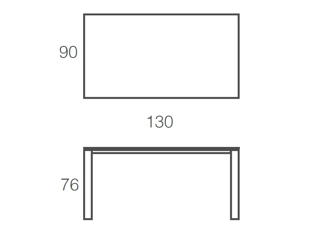 Mesa fija de comedor Melbourne Porcelánico de Ramiro Tarazona - 3