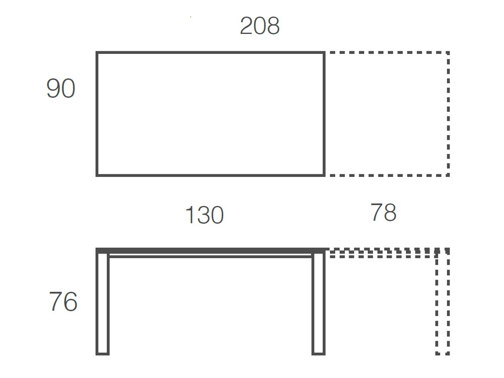 Mesa de comedor extensible Melbourne Porcelánico de Ramiro Tarazona - 3