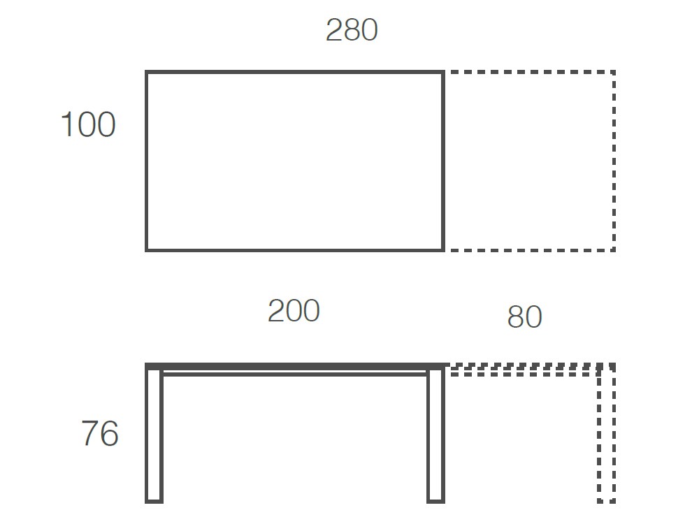 Mesa extensible Melbourne Cristal Ramiro Tarazona