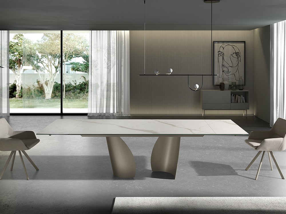 Mesa de comedor Melody porcelánico de Ramiro Tarazona - 2