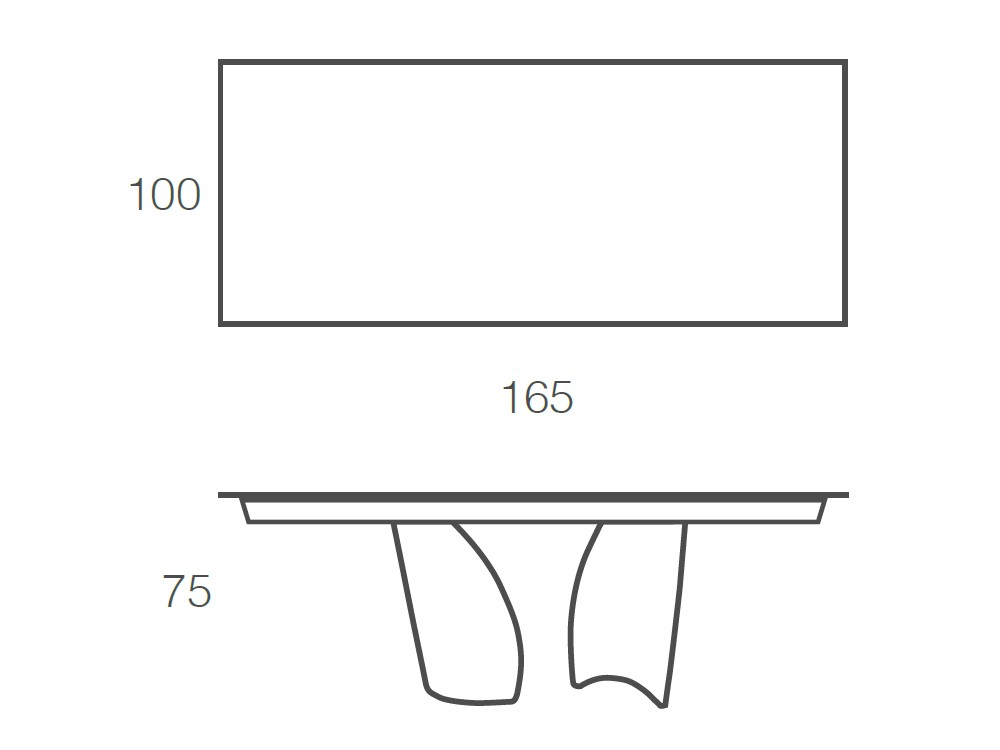 Mesa de comedor Melody porcelánico de Ramiro Tarazona - 4