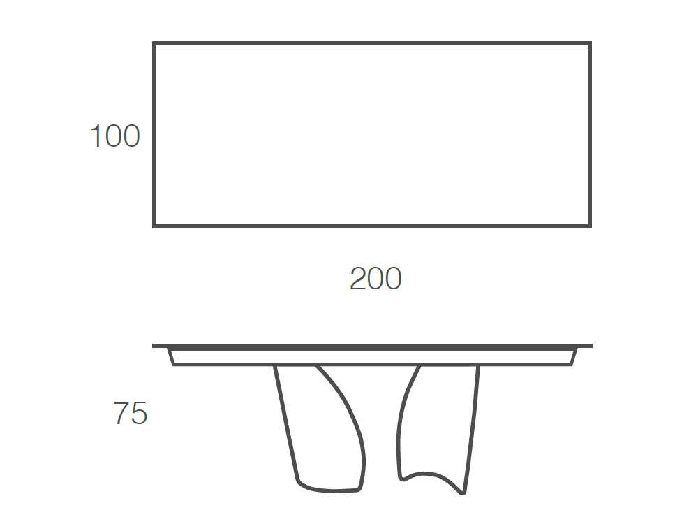 Mesa de comedor Melody porcelánico de Ramiro Tarazona - 6