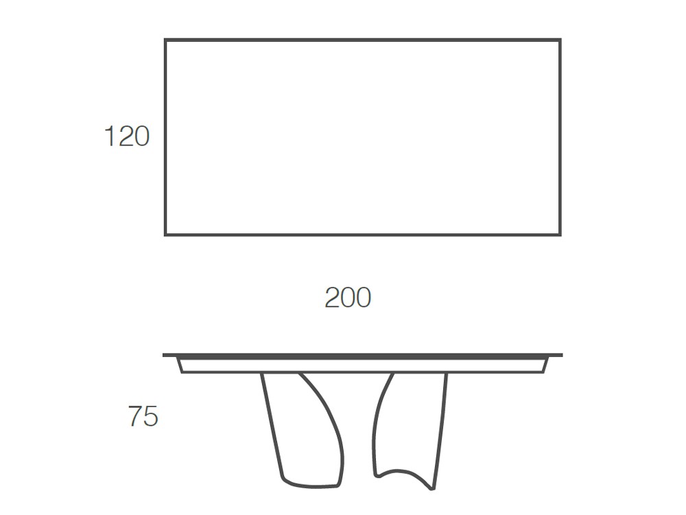 Mesa de comedor Melody porcelánico de Ramiro Tarazona - 7