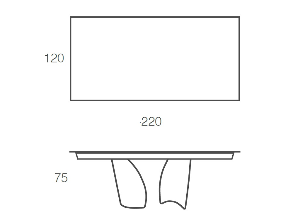 Mesa de comedor Melody porcelánico de Ramiro Tarazona - 9