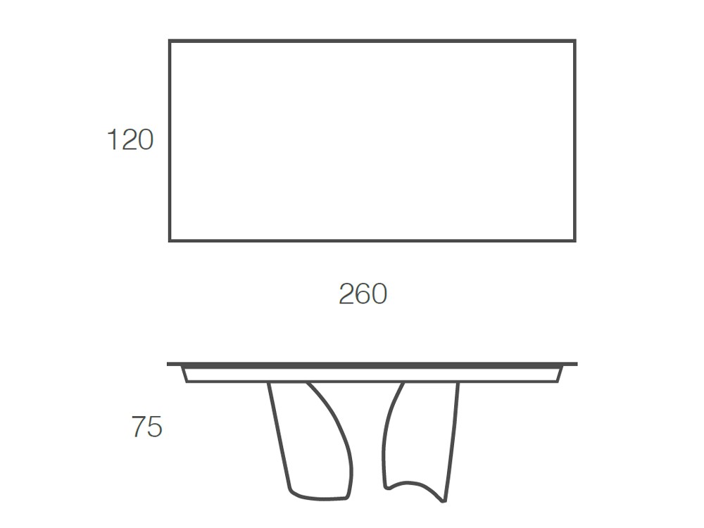 Mesa de comedor Melody porcelánico de Ramiro Tarazona - 13
