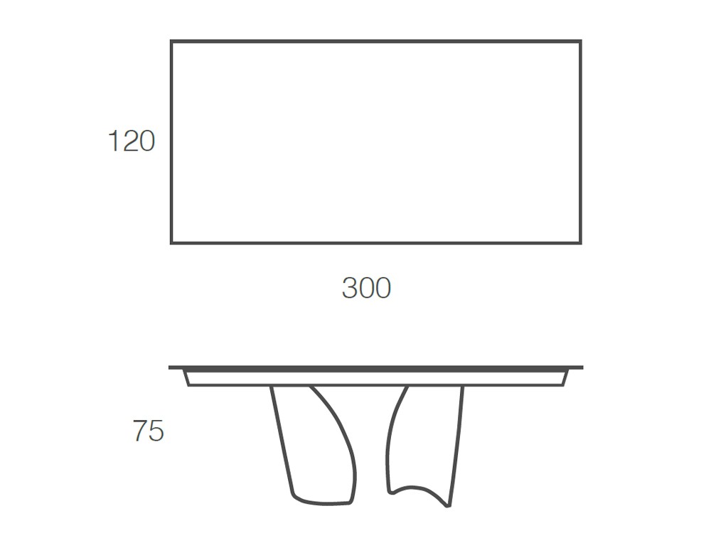 Mesa de comedor Melody porcelánico de Ramiro Tarazona - 16