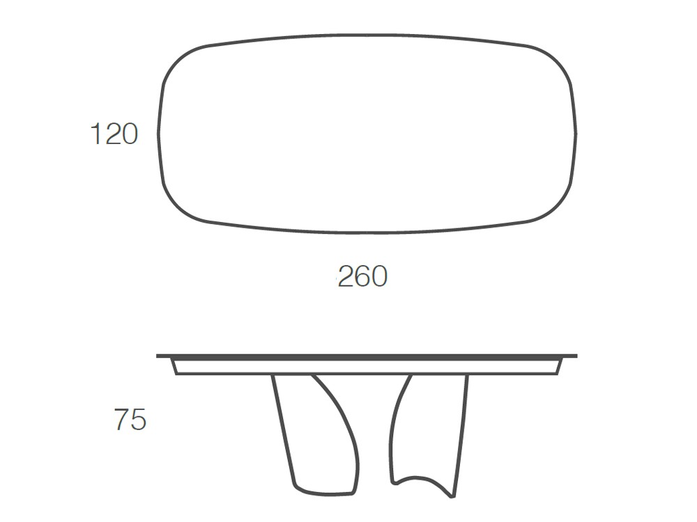 Mesa de comedor Melody porcelánico de Ramiro Tarazona - 22