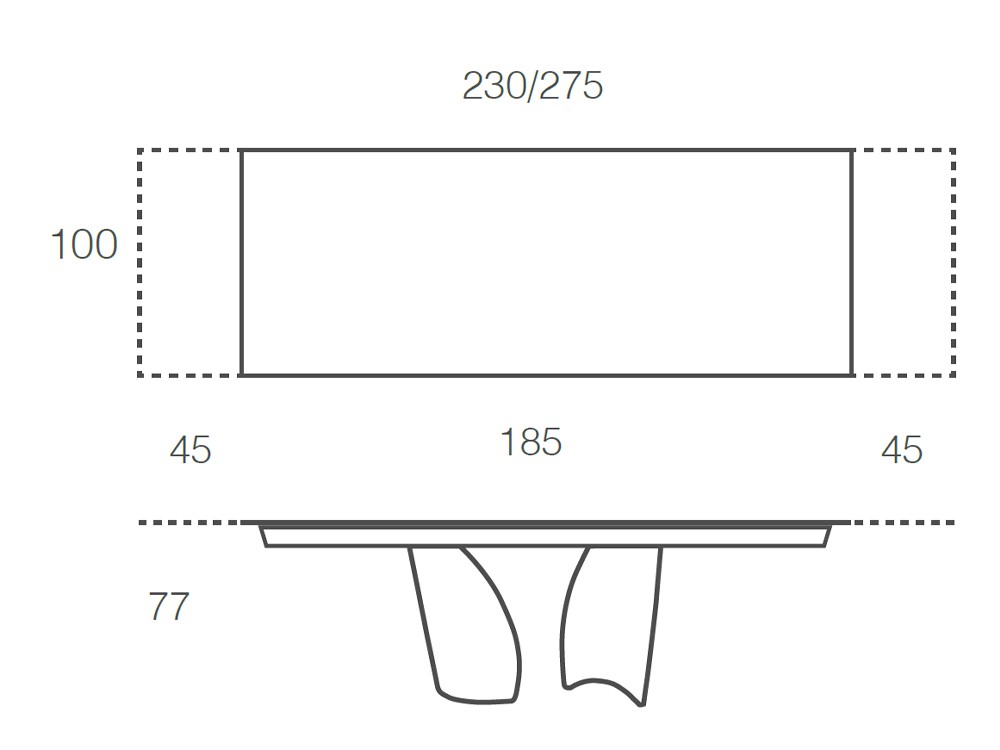 Mesa extensible para comedor Melody porcelánico de Ramiro Tarazona - 4