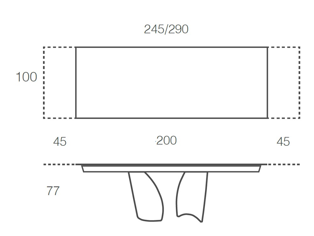 Mesa extensible para comedor Melody porcelánico de Ramiro Tarazona - 5