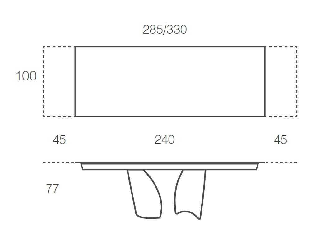 Mesa extensible para comedor Melody porcelánico de Ramiro Tarazona - 9