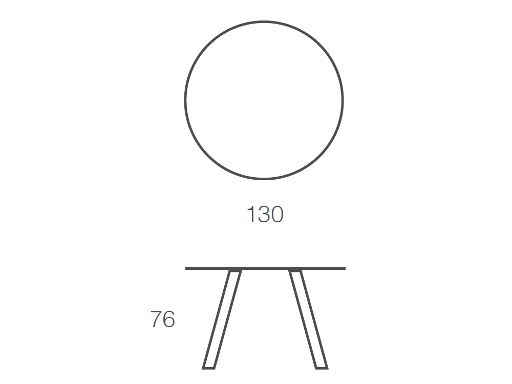 Mesa redonda Moonlight de acero y cristal lacado de Ramiro Tarazona - 3