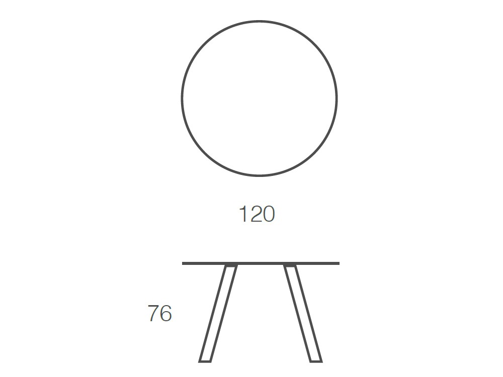 Mesa redonda Moonlight de acero y cristal lacado de Ramiro Tarazona - 2