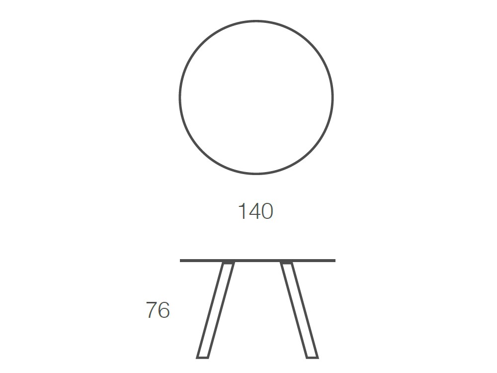 Mesa redonda Moonlight de acero y cristal lacado de Ramiro Tarazona - 4