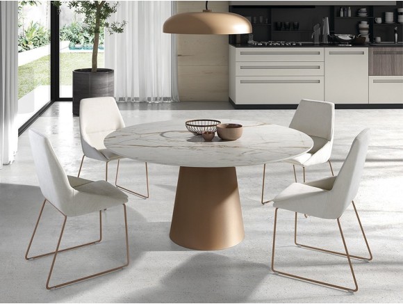 Silla de comedor tapizada Air Plus de Ramiro Tarazona - 1