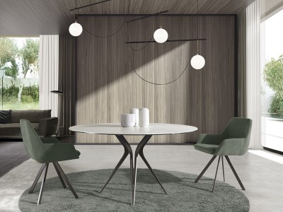 Silla de comedor tapizada Astrid Confort de Ramiro Tarazona - 1