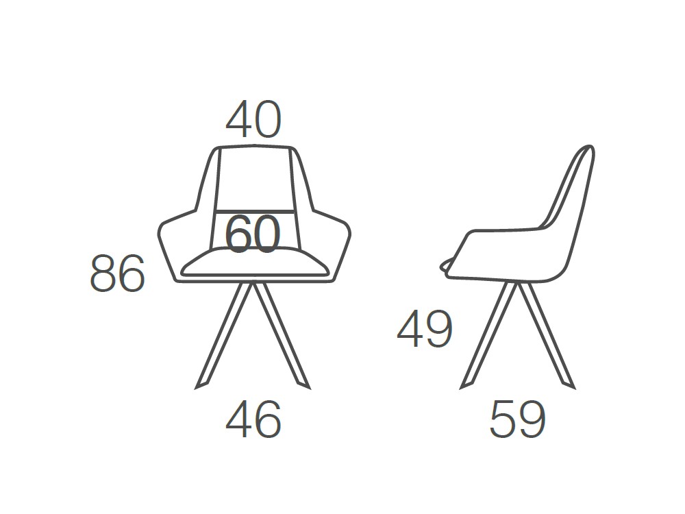 Silla de comedor tapizada Astrid Confort de Ramiro Tarazona - 5