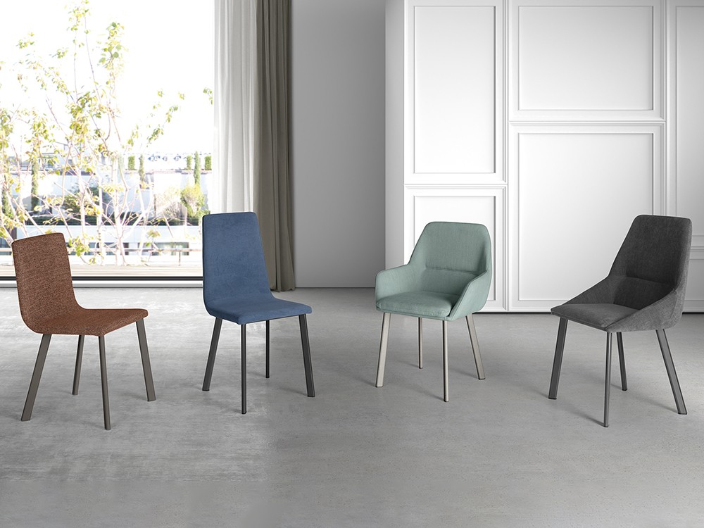 Silla de comedor tapizada Maxi de Ramiro Tarazona - 5