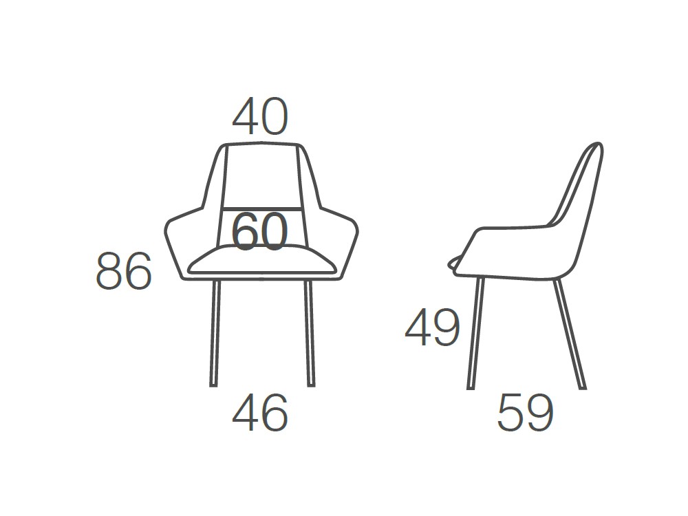 Silla de comedor tapizada Maxi Confort de Ramiro Tarazona - 4