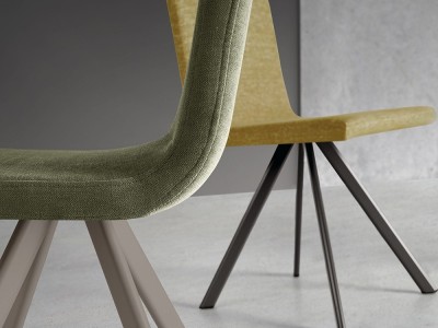 Silla de comedor tapizada Oval de Ramiro Tarazona - 3