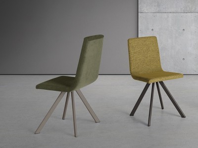 Silla de comedor tapizada Oval de Ramiro Tarazona - 7
