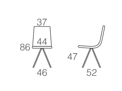 Silla de comedor tapizada Oval de Ramiro Tarazona - 4