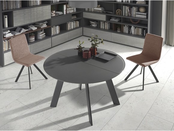Silla de comedor tapizada Oval de Ramiro Tarazona - 1