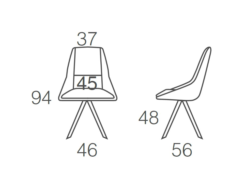 Silla de comedor tapizada Oval Plus de Ramiro Tarazona - 5